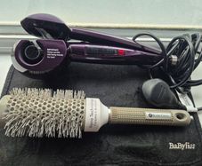 BaByliss Curl Secret and Beauty Curves Ceramic Brush Combo. Excellent Condition