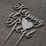Custom Cake Topper Keeping it Real Personalized YOUR ENGRAVER Wedding Anniversary Save the date Cake Topper Laser Cut HandMade Ireland Image 6
