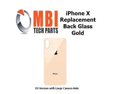 iPhone X 10 Back Glass Replacement Rear Battery Cover with Adhesive Gold