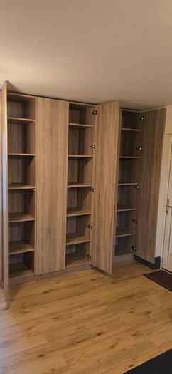 Wardrobes, kitchens, utility rooms, storage units.