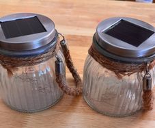 Glass Solar Lantern x 2
