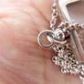Vintage Sterling Silver 925 Flower Necklace (length 27" - 23,6g) Image 9