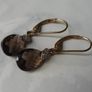 9ct Gold Smoky Quartz and Diamond Drop Earrings, Leverback, 1.58g Image 7