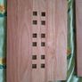 Beautiful set of hardwood tableware, consisting of 4 place mats and 4 coasters. Image 3