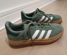 trainers green platform gazelle