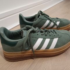 trainers green platform gazelle