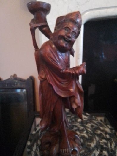 Hand Carved Asian Gentlemen