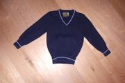 Boys School Jumper Navy/Light Blue Strip