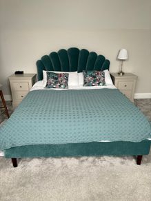 King size bed with brand new mattress