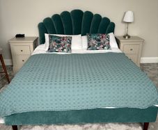 King size bed with brand new mattress