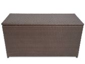 Garden Storage Box Brown 120x50x60 cm Poly Rattan