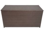 Garden Storage Box Brown 120x50x60 cm Poly Rattan