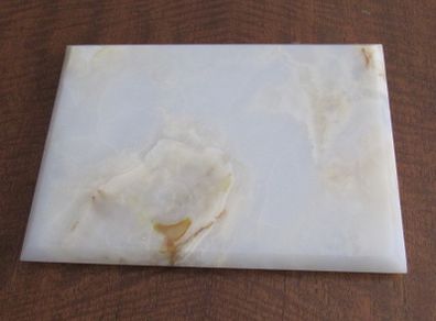 Unique Persian Cream & Brown Onyx Plinth / Base