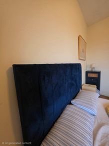 Headboard & Cupboard (Blue)