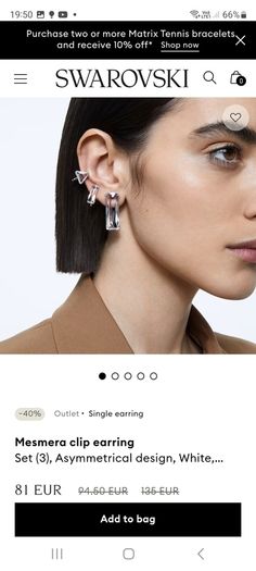 Swarovski earrings