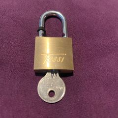 TESSI Hardened Steel Chrome Plated Padlock 50Mm