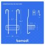 Brand New Bamodi hanging shower shelf, storage I Chrome-plated Image 3