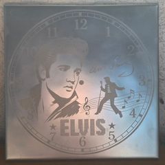 Elegant Elvis Frosted Mirror Artwork - Classic Vintage Style