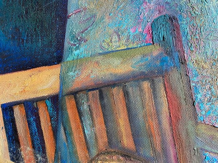 Original signed painting by Sergiu Teleuta, 2005 Romanian Artist