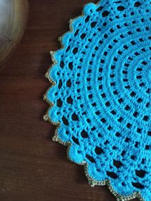Vintage tablemats, placemats, doily, 1970s