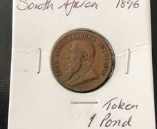 South Africa 1896 One Pond Token