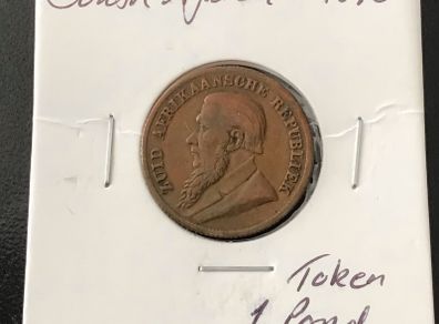 South Africa 1896 One Pond Token
