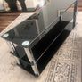 Tv unit black glass Image 2