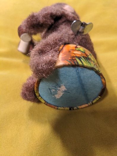VINTAGE Wind Up Drinking Monkey Toy