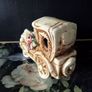 Vintage Italian Capodimonte Car Figurine Ornament Image 3