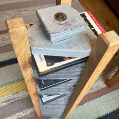 Slate & Wood DVD Rack