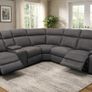 Torino Corner Dark Grey & Light Grey Recliner Sofa Image 8