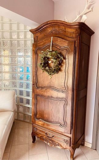 Antique French Bonnetiere Armoire