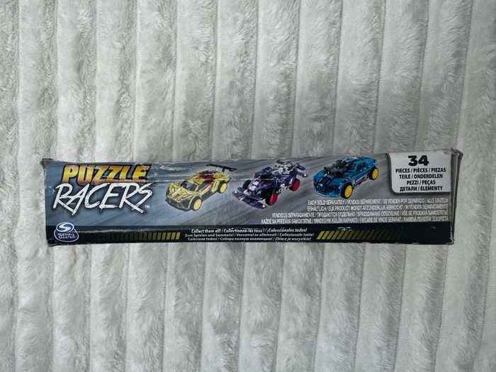 Puzzle Racers 3D Puzzle Car Model Pull Back and Race Purple Damaged Box Please see photos