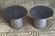 Fluted Pillar Candle Holder