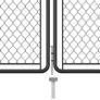 Garden Gate Steel 100x395 cm Anthracite Image 3