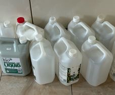 10 x 5 ltr plastic bottles