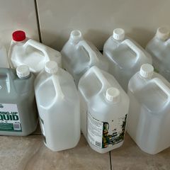 10 x 5 ltr plastic bottles