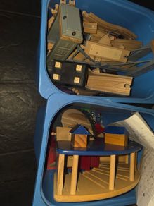 Wooden train set