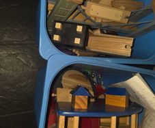 Wooden train set