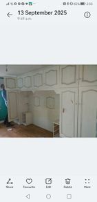 Built in White Oak Bedroom Unit - must go now