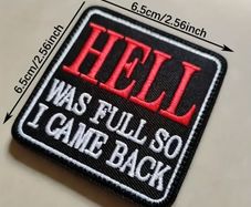 Embroidered Hell Patch