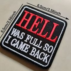 Embroidered Hell Patch