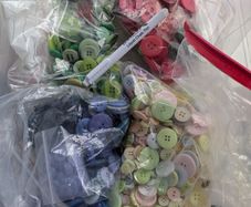 large lot of mixed buttons