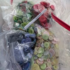 large lot of mixed buttons