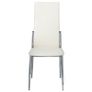 Dining Chairs 6 pcs White Faux Leather Image 3