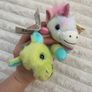 Russ Petooties Pets Rainbow Unicorn and Dragon Plush approx. 5 Please see photos Image 9