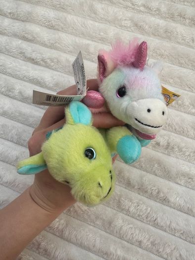 Russ Petooties Pets Rainbow Unicorn and Dragon Plush approx. 5 Please see photos