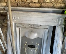 2x fireplaces cast iron
