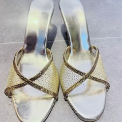 Golden Women Heels