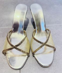 Golden Women Heels